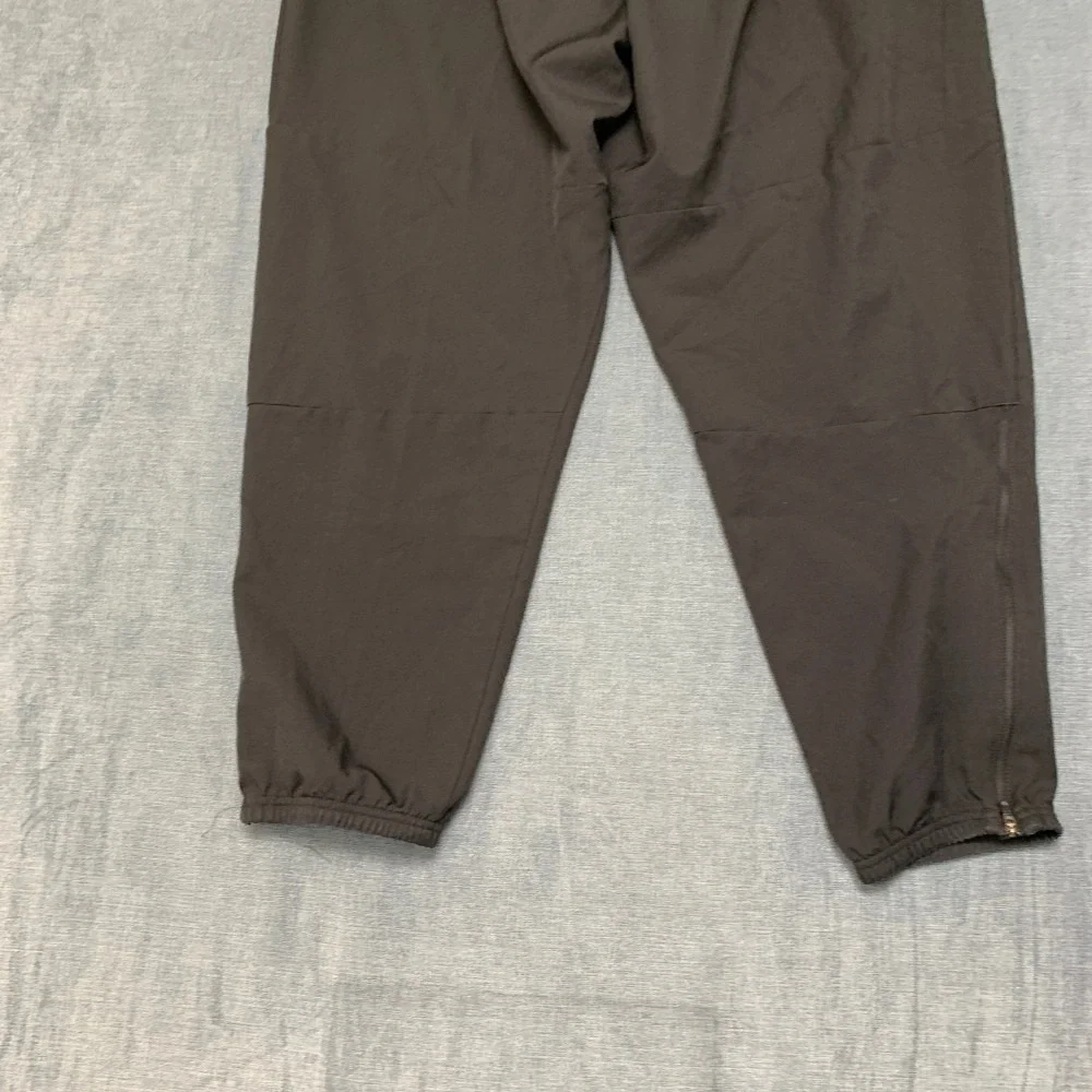 Nike Dri Fit Jogger Pants Womens XL 28x28 Black Swoosh Logo Tapered Leg Running